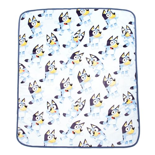 Jay Franco Bluey Kids Travel Set - 3 Piece Set Includes 40 x 50 Throw Blanket, Eye Mask, and Neck Pillow - Super Soft & Cozy Travel Accessories - Image 3