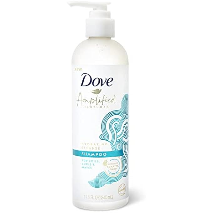 Dove AMPLIFIED TEXTURES, HYDRATING CLEANSE SHAMPOO, 11.5 FL OZ (340 ML) - Image 1