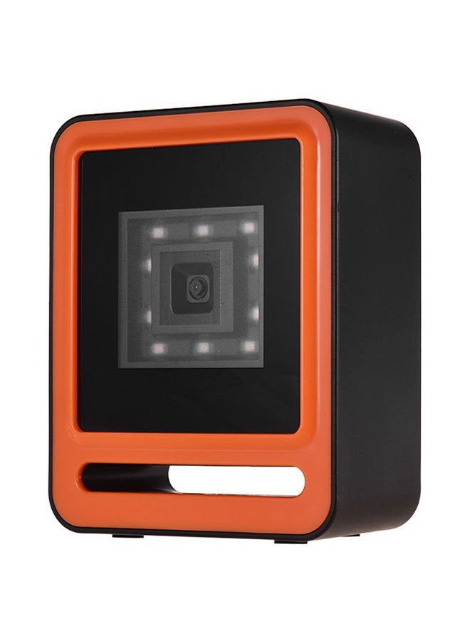 NIBEMINENT Hands-Free Usb Wired 1D 2D QR Barcoder Scanner Orange  - Image 1