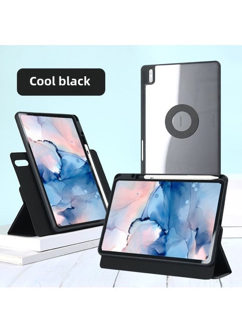 For Huawei Matepadair Magnetic Rotation Protective Case Anti-bend 11-23 Acrylic Suitable Digital Computer/tablet Protective Cover-Color:Cool Black ]-Applicable Model:MatePad Pro (11 Inch)