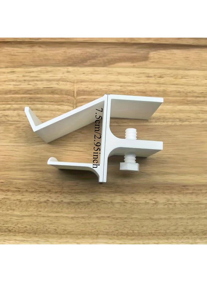 White Under Desk Headphone And Game Controller Stand Space Saving Mount - Image 2