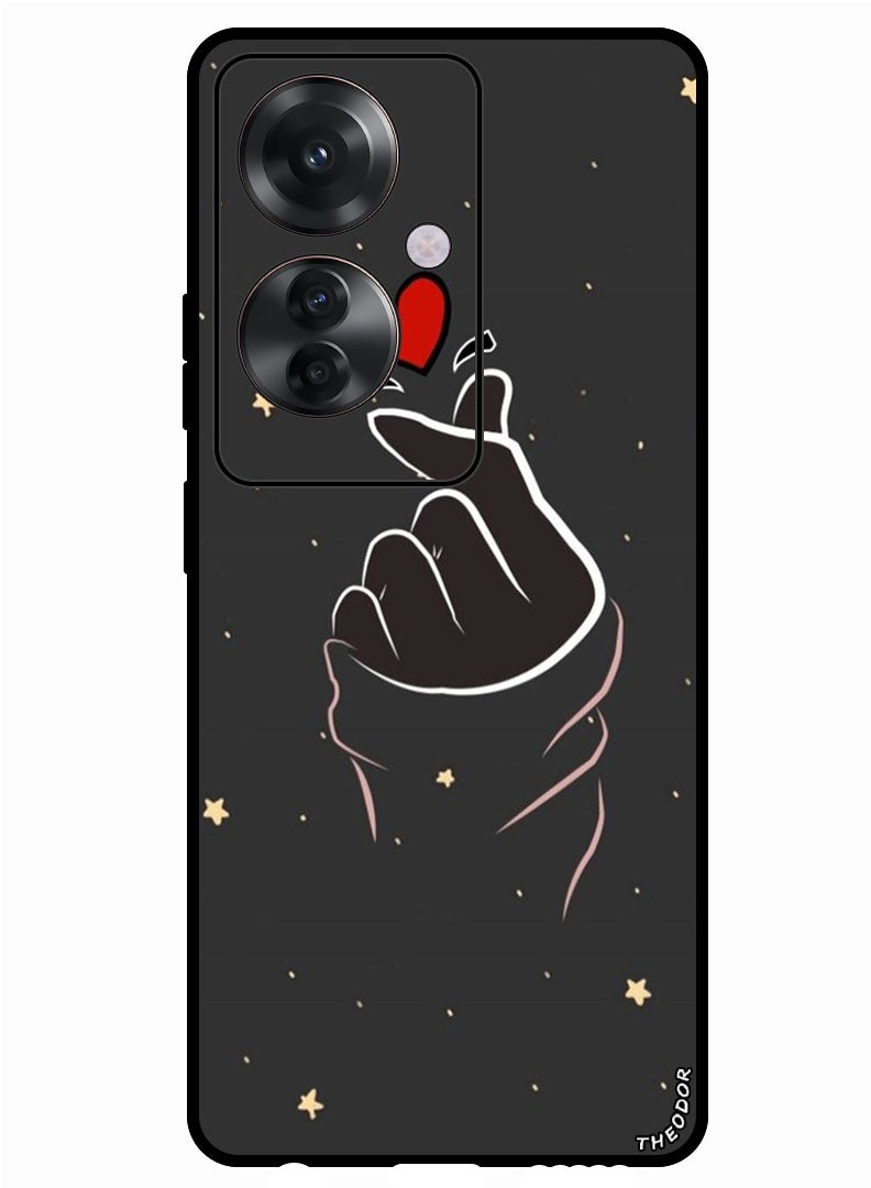 Theodor Protective Case Anti Scratch Shock Proof Bumper Cover For Oppo Reno 11F Snap Love - Image 1