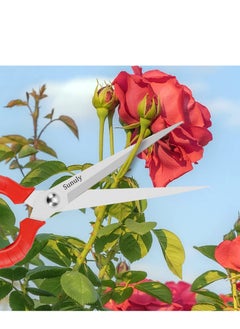 Generic 9.5 Inch Extended Straight Stainless Steel Blade Pruning Shears for Tight Spaces - Micro-Tip Snips with Extra Long Nose Garden Scissors  - Image 4