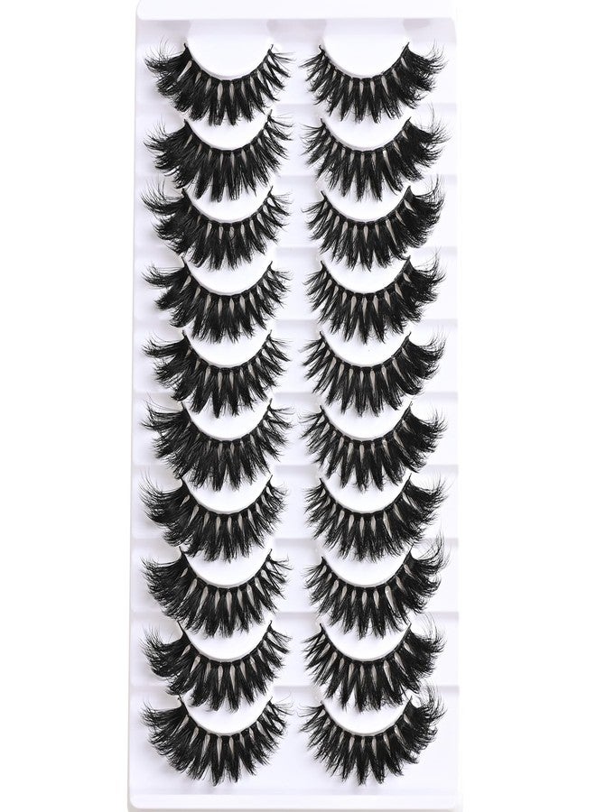 FARRED Short Lashes Fluffy Wispy Eyelashes Natural Mink Curly Lash that Looks Like Extensions 16mm Dramatic Russian Cat Eye Lashes Pack Small Curled Pestañas - Image 3