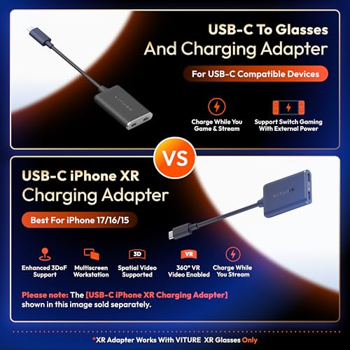 VITURE USB-C to Glasses and Charging Adapter, Charge and Play, Switch, Steam Deck - Image 4