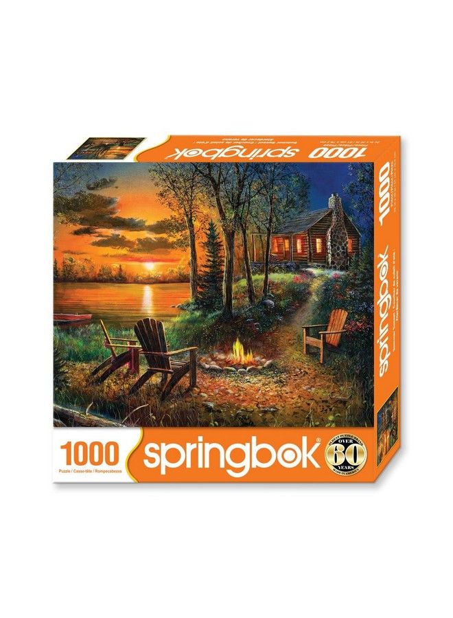 Springbok S 1000 Piece Jigsaw Puzzle Summer Sunset Made In Usa - Image 3