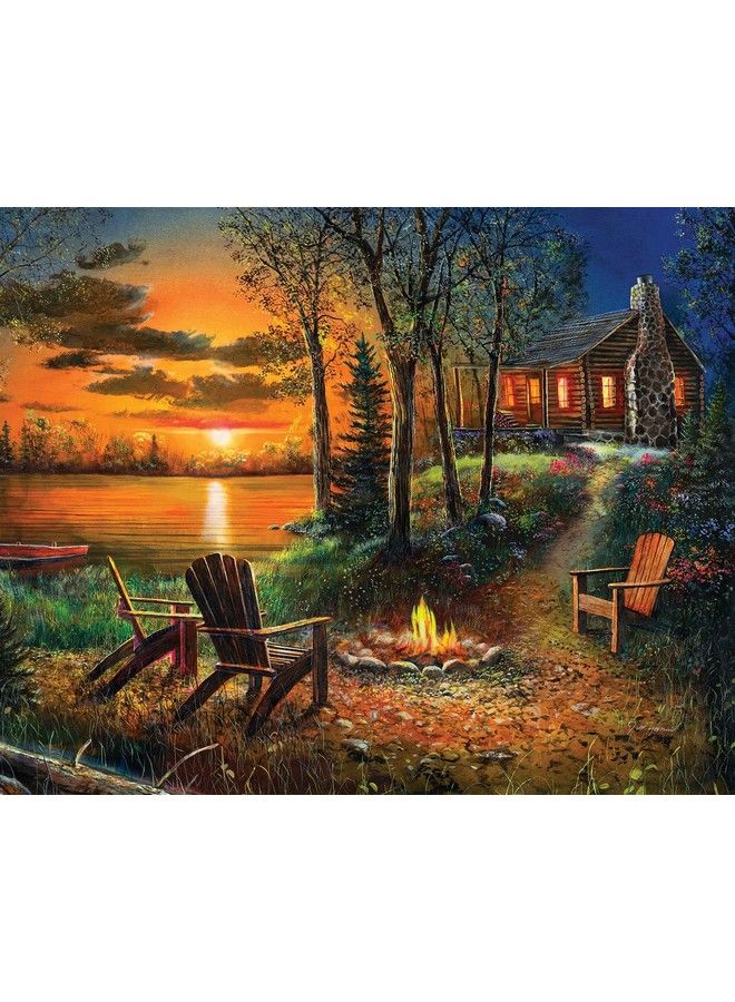 Springbok S 1000 Piece Jigsaw Puzzle Summer Sunset Made In Usa - Image 1