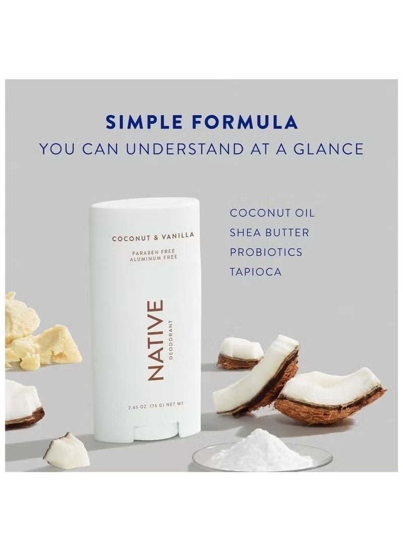 نيتيف مزيل الروائح للنساء والرجال - جوز الهند والفانيليا، 75 غرام - Image 2