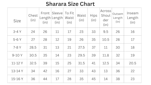 Naixa Girls Yellow & White Solid Rayon & Chanderi Top With Sharara | Salwar Suit Set | Kurta Sharara Set for girls kids (SE17_5-6 YEAR) - Image 5
