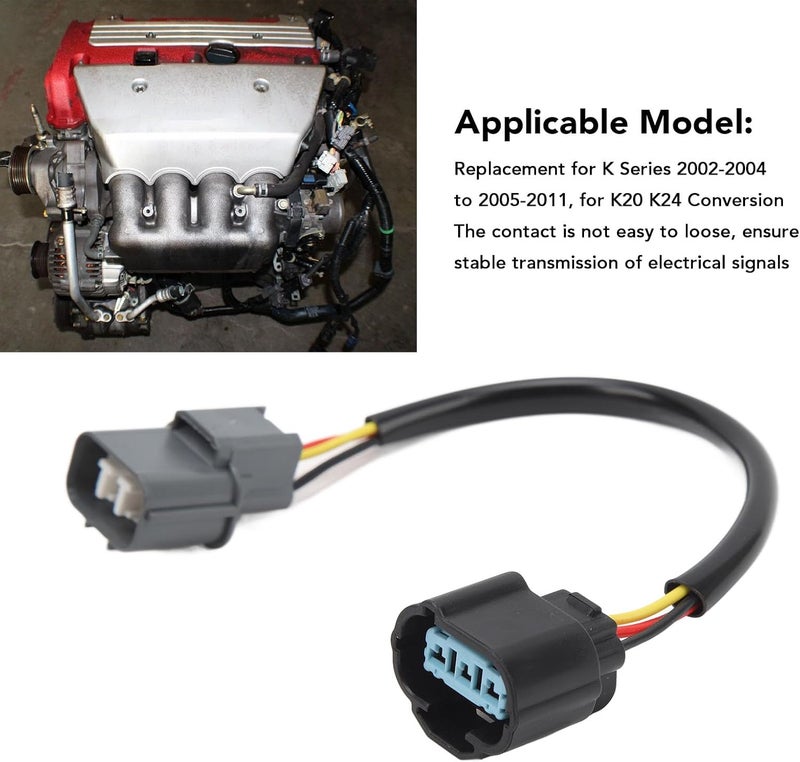 Vehicle Speed Sensor Jumper Harness Durable and Stable Replacement for K Series 2002‑2004 to 2005‑2011 K20 K24 Conversion, ABS Material Direct Fit for Car Enthusiasts - Image 2