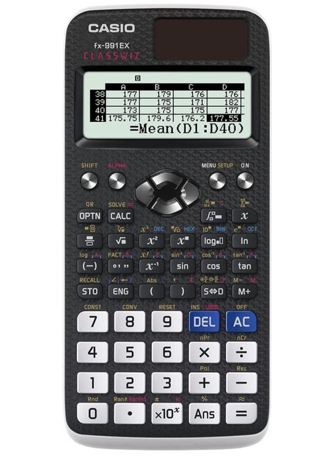 CASIO FX-991EX CLASSWIZ Advanced Engineering/Scientific Calculator, Black