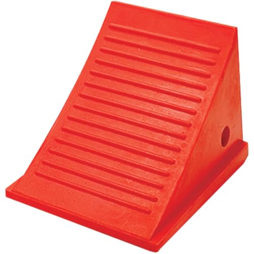 Checkers One Large Wheel Chock for 32-46" Tires, Heavy Duty Wheel Chocks for Semi Trucks, Utility, Tractor Trailer, 50k lb Load Capacity, Made in The USA, Polyurethane, UC1500-4.5 - Image 1