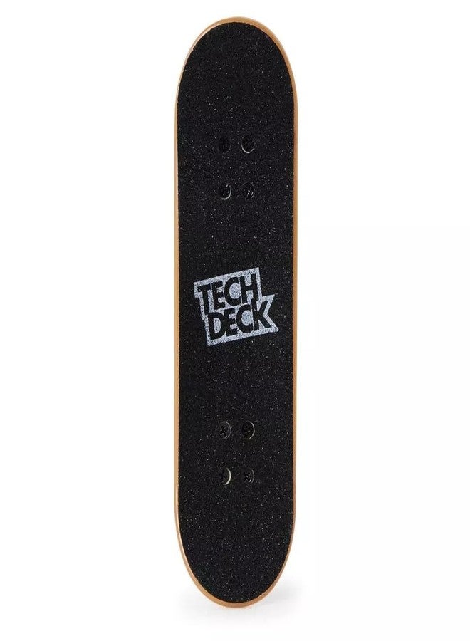 Tech Deck Street Hits 2021 Series Sk8mafia Skateboards Wes Kremer House Stripes Green Complete Fingerboard and Pyramid Ledge Obstacle - Image 4