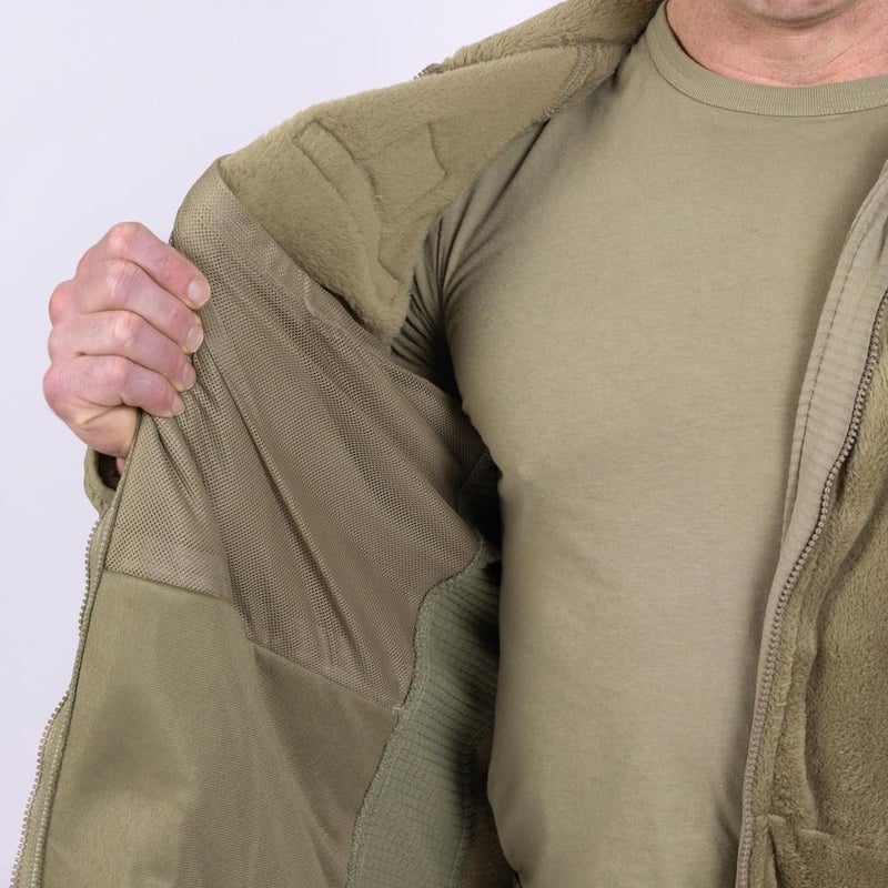 Propper Men’s, Gen Iii Fleece Jacket, Tan, Size Medium/Short - Image 2