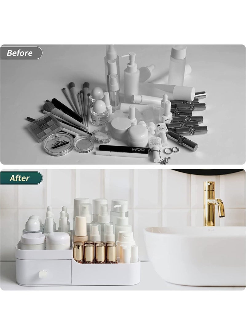 Makeup Organizer Make Up Storage, Cosmetic Organizers Make Up Storage Organizer Box - Cosmetic Storage Box Skincare Display Drawer Beauty Organizer for Bathroom Dresser Bedroom - Image 3