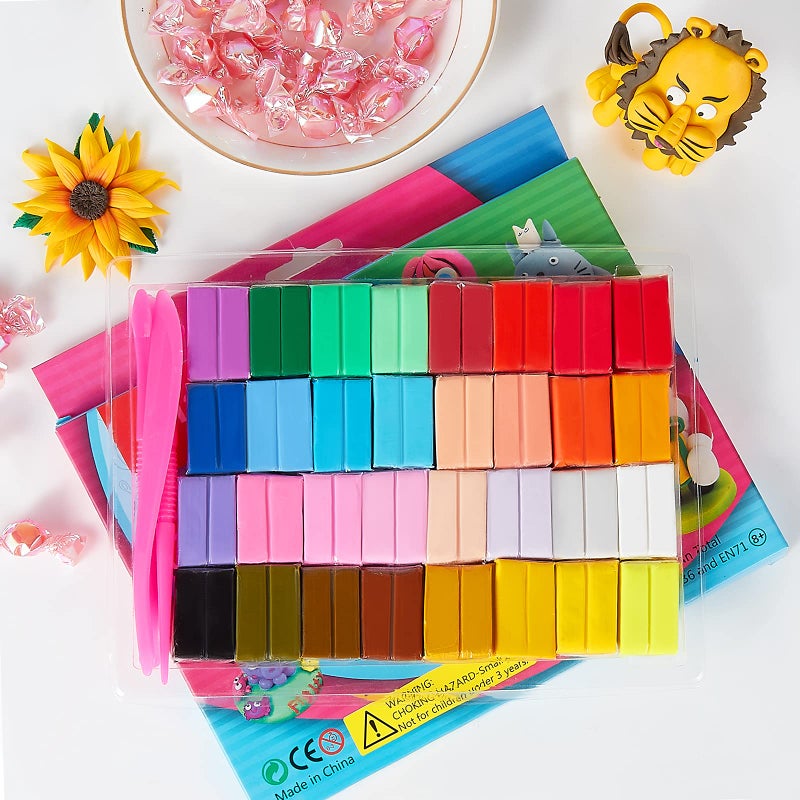 CiaraQ Polymer Clay Kit, Mini Modeling Clay Set for Kids/Beginners/Artist, 32 Colors - Image 3
