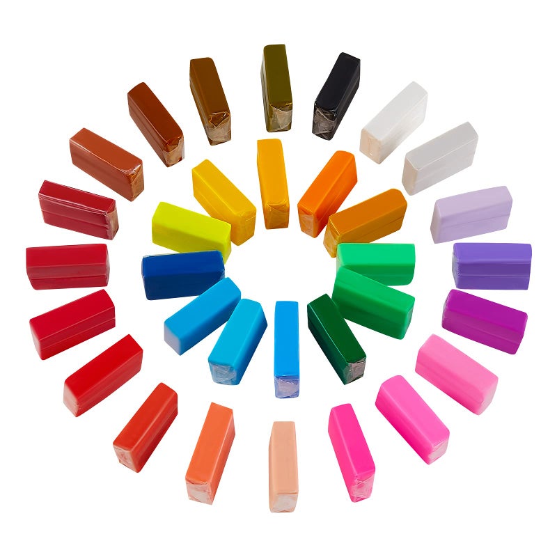 CiaraQ Polymer Clay Kit, Mini Modeling Clay Set for Kids/Beginners/Artist, 32 Colors - Image 1