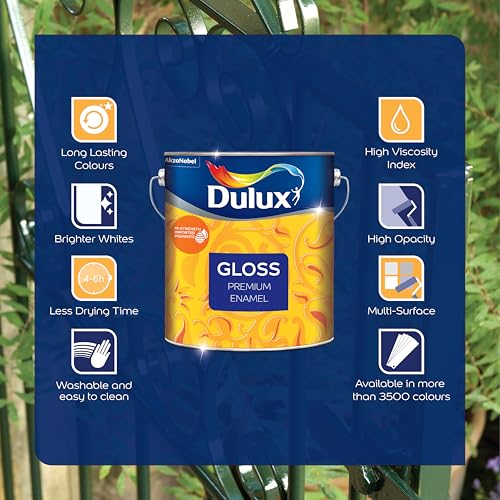 Dulux Gloss | Premium Enamel Paint for Decoration & Protection | Ideal For Painting Household items & furniture made of steel, wood, and aluminium, 1 Litres,Dark Brown - Image 4