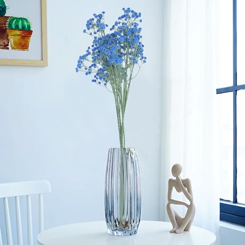 HOMEVERSE 05 Pcs Baby Breath/Gypsophila Artificial Fake Silk Plants Wedding Party Decoration Real Touch Flowers DIY Home Garden(Light Blue-05) - Image 1