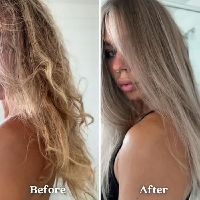 Pallure Blonde Toning Shampoo and Conditioner Set, Reduces Brassiness And Yellow Tones – For Blonde, Platinum, Bleached, Silver Hair, Vegan Cruelty Free, 33.8 Fl Oz - Image 5