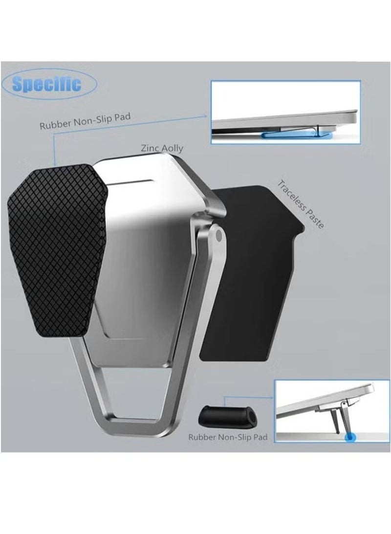 Generic 2-Pack Portable Invisible Laptop StandMini Alu minum Cooling Pad,Computer Keyboard Mount Kickstand,Ergonomic Lightweight Laptop Desk Stand for MacBook Pro/Air, Lenovo,12-17 Inches  - Image 3