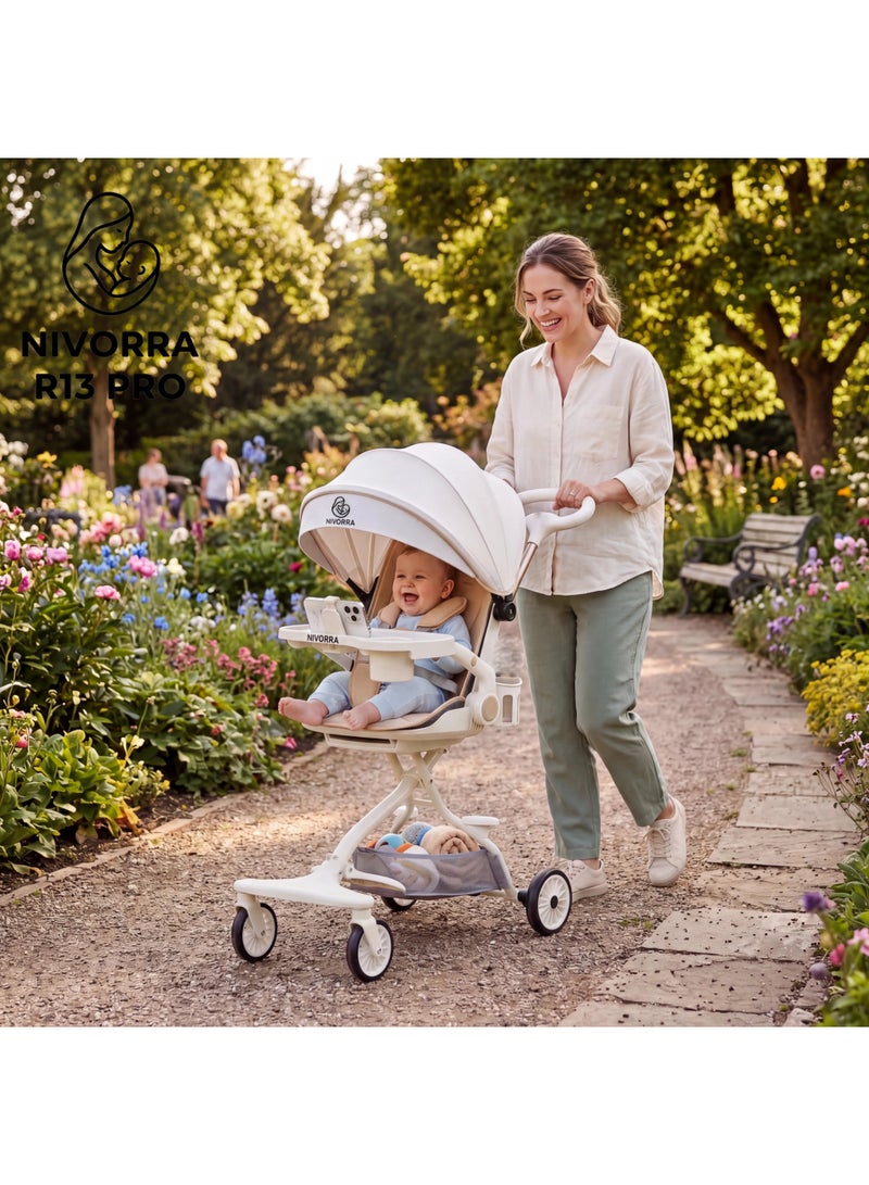 NIVORRA Lightweight Foldable Baby Stroller and Travel System with Reversible Seat - Nivorra R13 Pro - Image 5