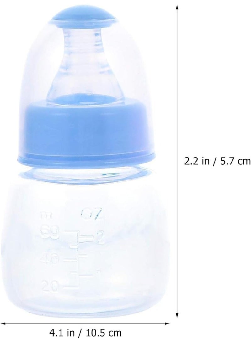 3 حزمة زجاجات الأطفال ، زجاجات تغذية الرضع مجانا BPA ، زجاجات تغذية الأغذية البلاستيكية صغيرة PP للأرز الحبوب الحليب ، زجاجات التمريض السفر للطفل حديث الولادة (زرقاء وردي أخضر) - Image 5