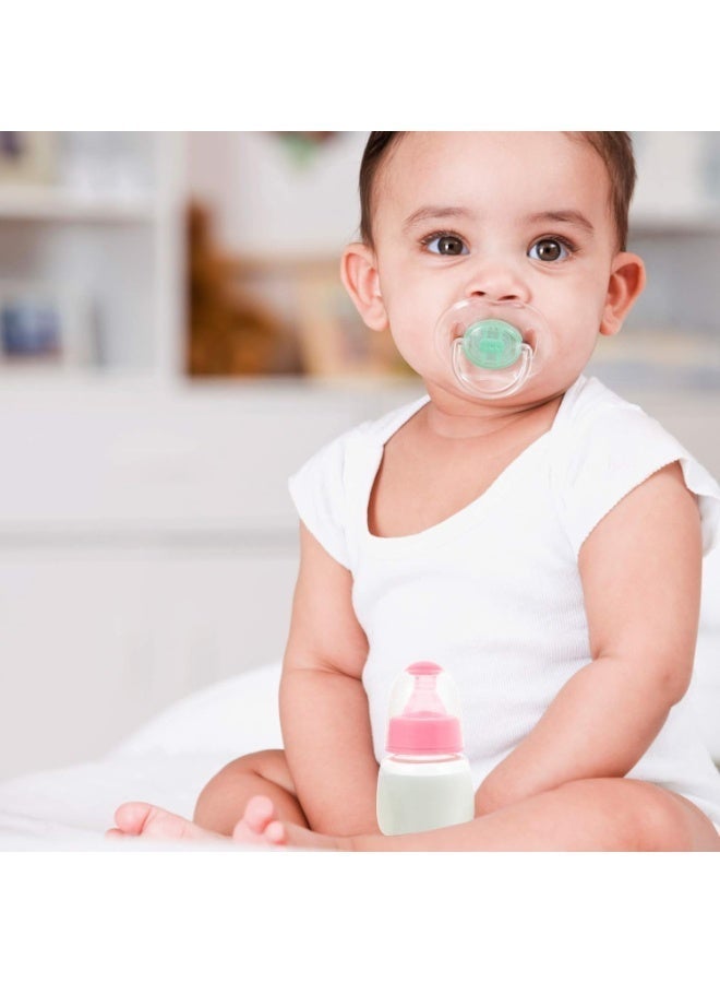 3 حزمة زجاجات الأطفال ، زجاجات تغذية الرضع مجانا BPA ، زجاجات تغذية الأغذية البلاستيكية صغيرة PP للأرز الحبوب الحليب ، زجاجات التمريض السفر للطفل حديث الولادة (زرقاء وردي أخضر) - Image 4