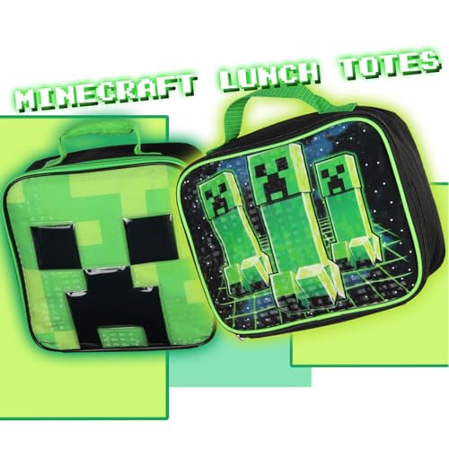 Bioworld Minecraft Video Game Creeper Insulated Lunch Box - Image 4
