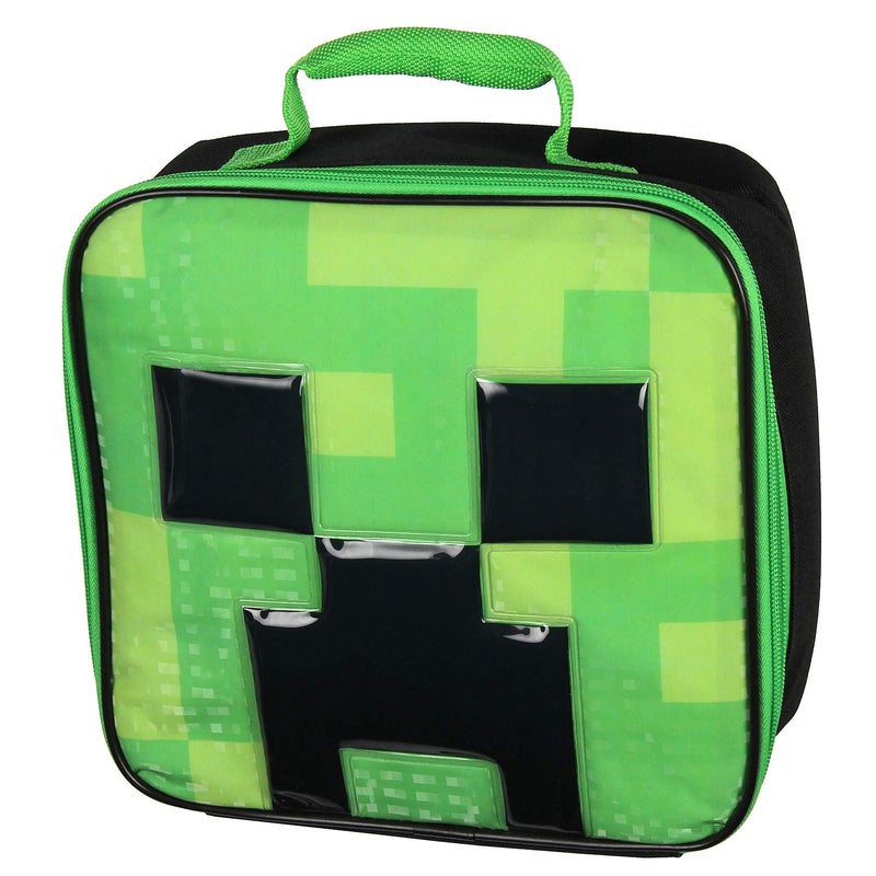 Bioworld Minecraft Video Game Creeper Insulated Lunch Box - Image 5