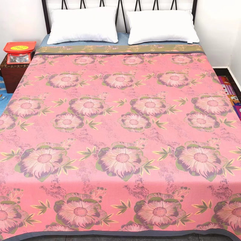 New Combed Cotton Fine Sand Gauze Towel Blanket Soybean Fiber Blanket Single Double Leisure Blanket - Image 1