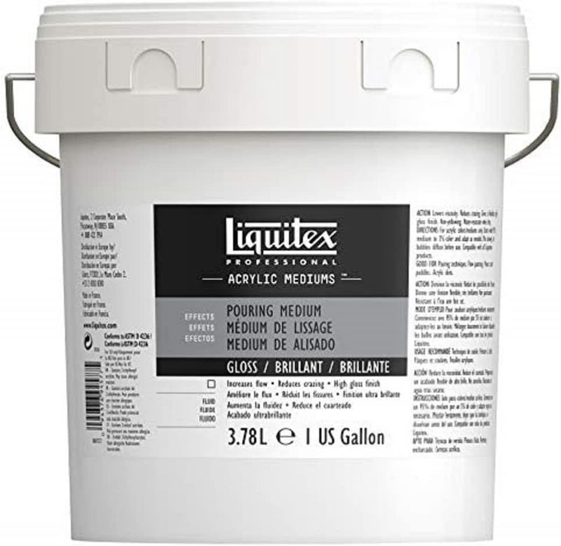 Liquitex وسيط ليكويتكس الاحترافي للصب، لمسة لامعة، 1 جالون (3.78 لتر) - Image 1