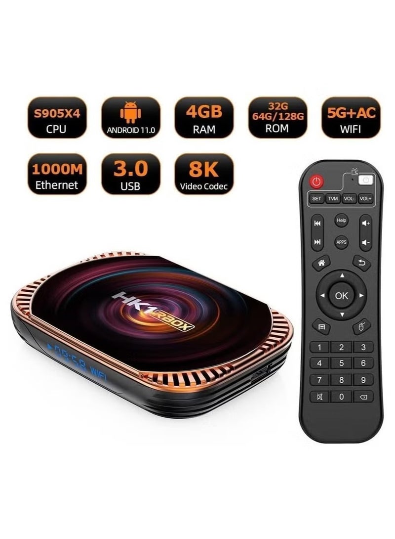 Raxoom MX9 5GTV BOX 4GB RAM 32GB ROM Android 11.0 Dual WiFi TV Box ( No TV Channel or Package with the box ) - Image 2