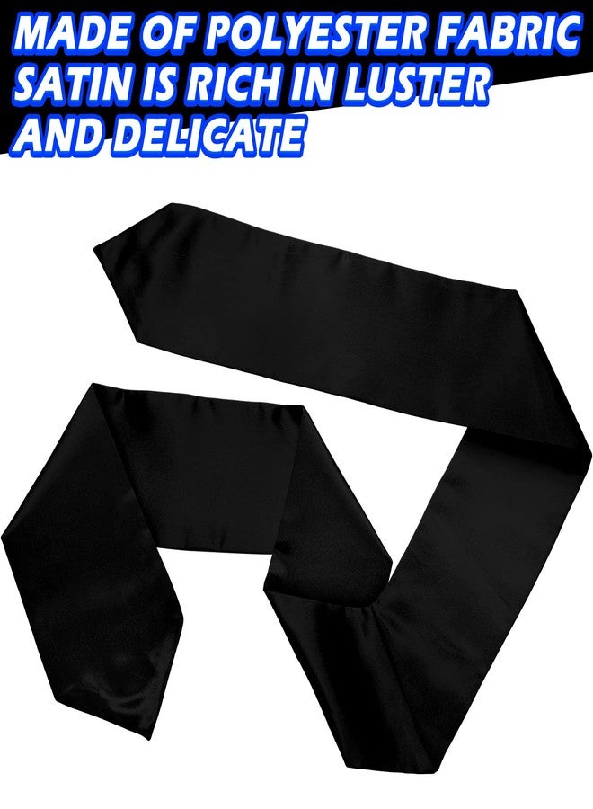 Haysandy 6 Pieces Unisex Graduation Stole Blanks Sublimation Graduation Sash Honor Stole for class of 2026 Students, 70 Inch(Black) - Image 5