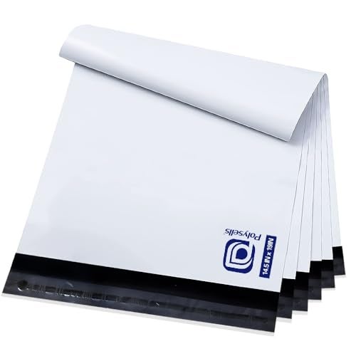 POLYSELLS 100 Pcs 14.5x19 Inch Poly Mailers Shipping Envelopes, Strong Adhesive Sealing, Waterproof, and Tear-resistant Postal Mailing Bags for Clothing, Books, and Accessories - Image 1