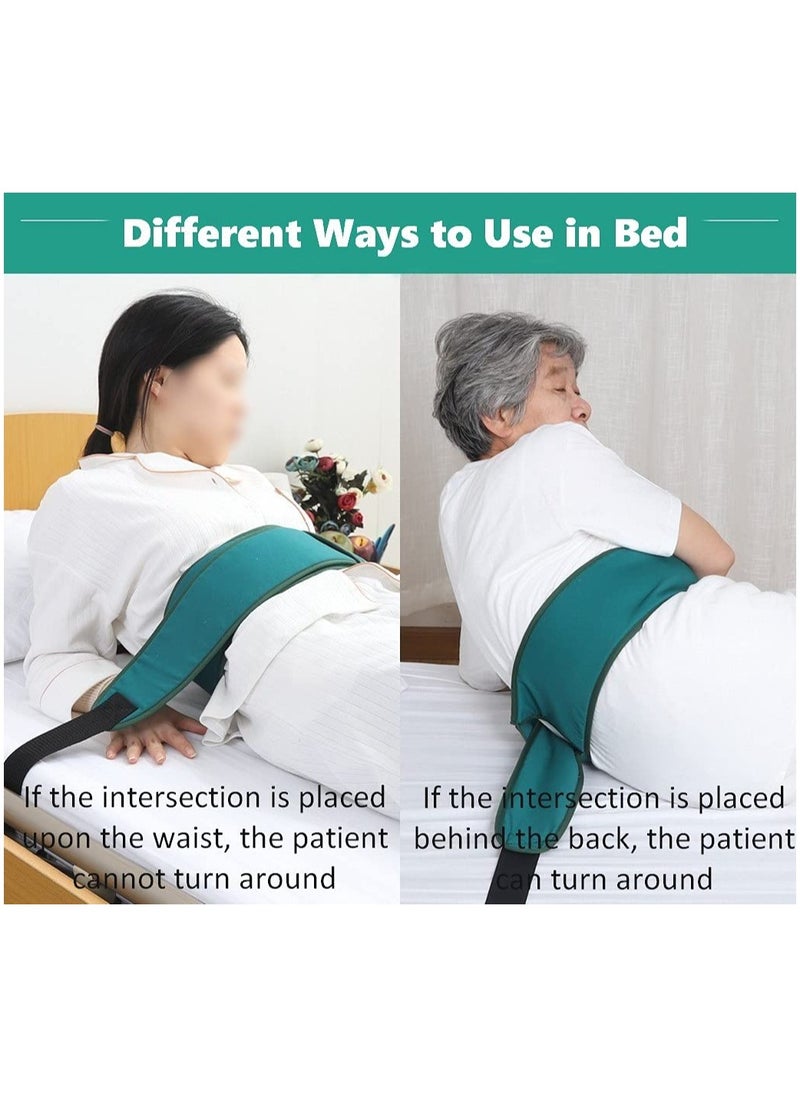 SYOSI Bed Restraint Strap, Medical Bed Restraint, Anti-Fall Waist Belt for Elderly, Wheelchair Seat Safety Belt, Medical Bed Restraints for Elderly, Chest Cushion Seat Belt, Medical Bed Safety Assist  - Image 3