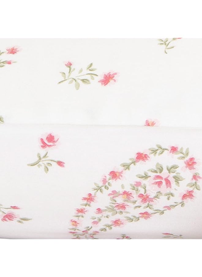 LAURA ASHLEY - Home Sateen Collection Bed Sheet Set 100 Percent Cotton Silky Smooth And Luminous Sheen Wrinkle Resistant Bedding Queen Bristol Paisley - Image 1