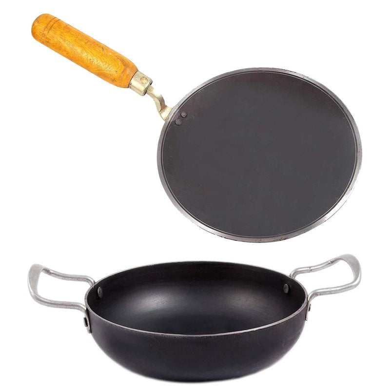 KITCHEN SHOPEE Iron Tawa 11 Inches Black - Image 1