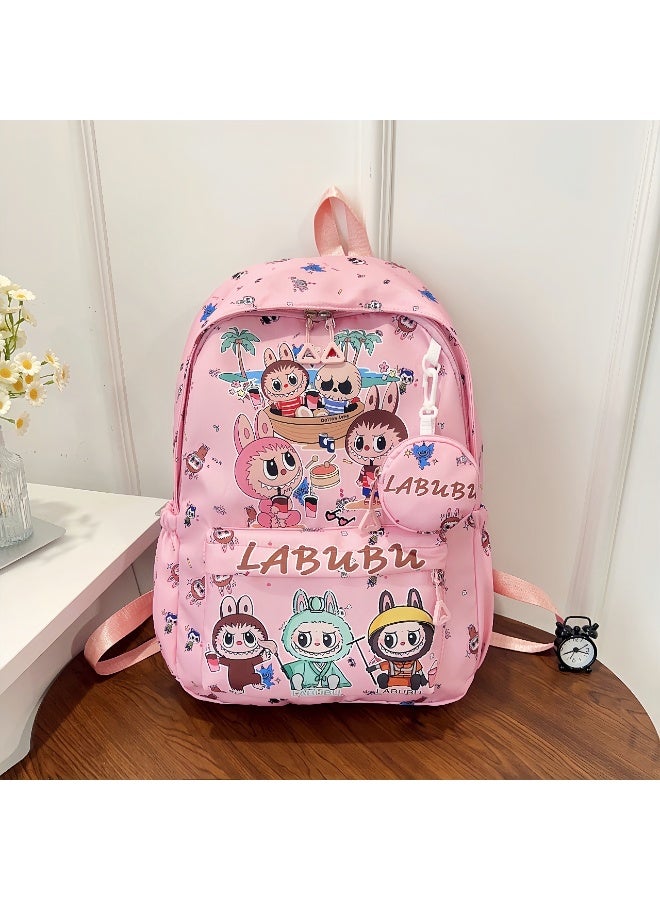 Labubu Children's Backpack Kindergarten Senior School Backpack Student Backpack Light And Cute Backpack Fashion Cartoon Backpack 45*32*14CM - Image 1