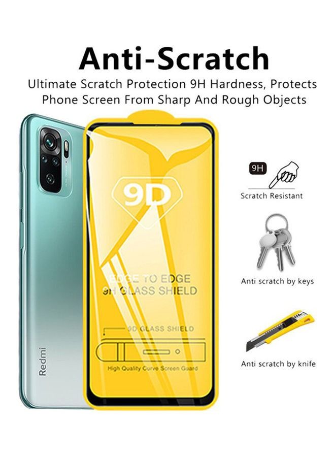 Full Size 9D Tempered Glass Screen Protector For Xiaomi Redmi Note 10 Pro Clear - Image 5