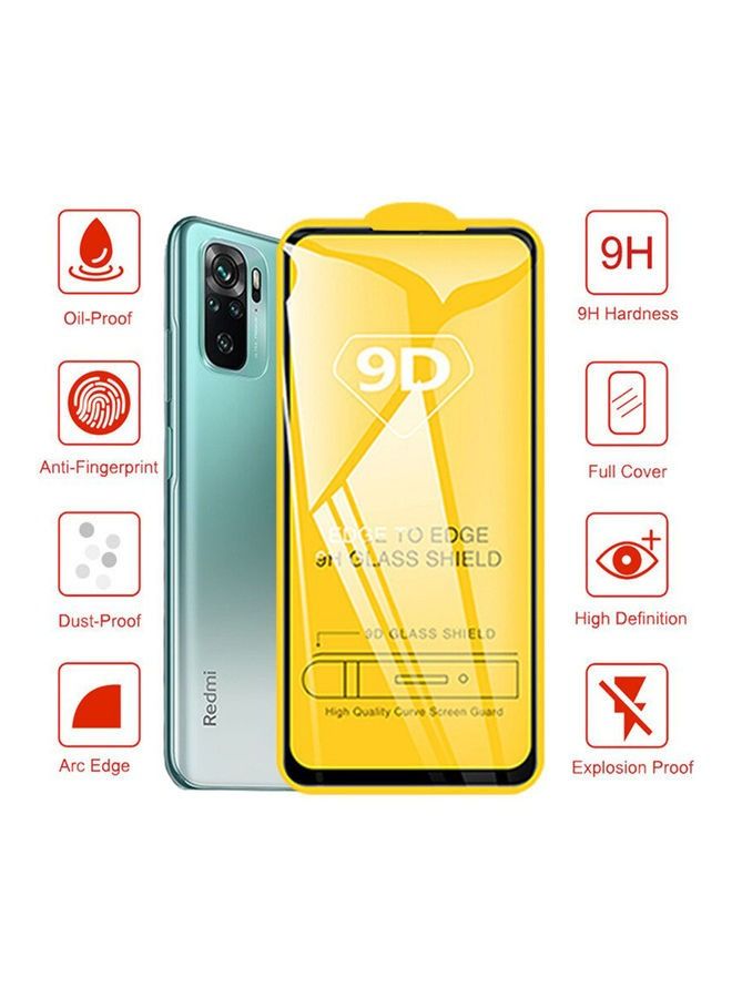 Full Size 9D Tempered Glass Screen Protector For Xiaomi Redmi Note 10 Pro Clear - Image 4