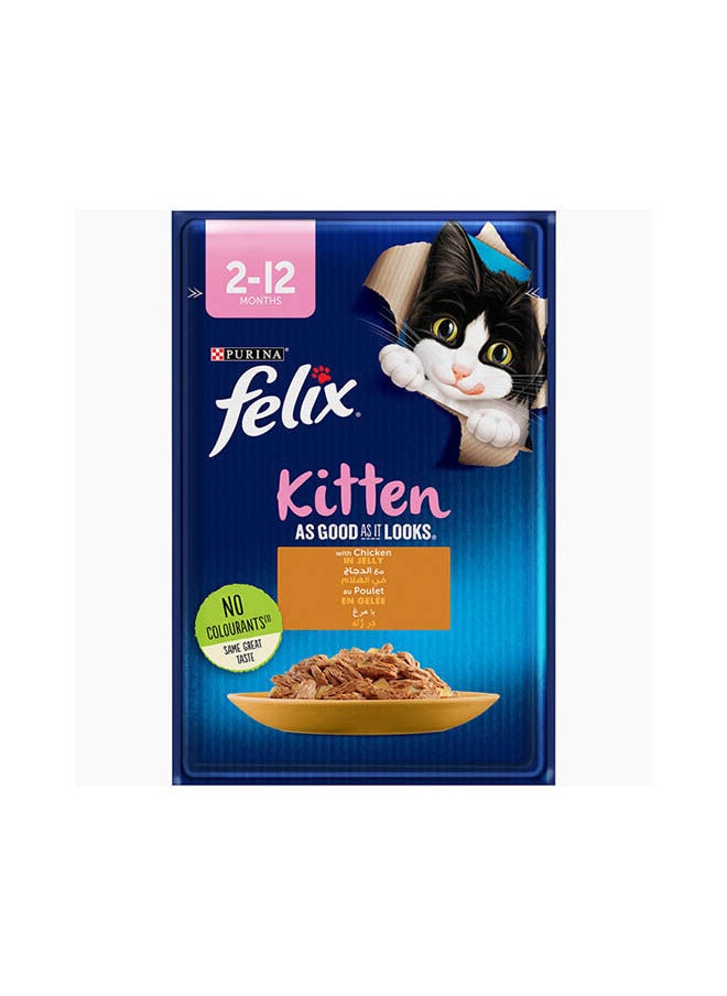 PURINA Felix Kitten Pouch With Chicken 85 grams 