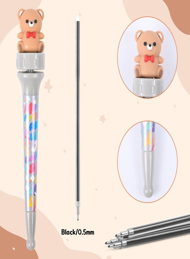 Ulema 24 Pcs Fidget Pens Fun Cute Kawaii Pens，Stress Relief Rotating Pen for School, Office, Home, Birthday Gifts Supplies Classroom Rewards. - Image 2