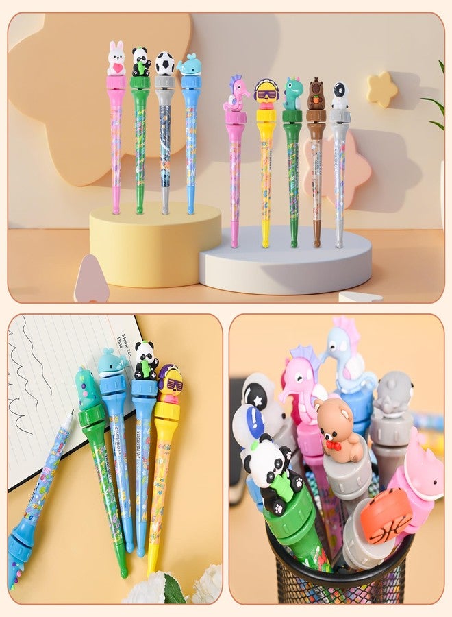 Ulema 24 Pcs Fidget Pens Fun Cute Kawaii Pens，Stress Relief Rotating Pen for School, Office, Home, Birthday Gifts Supplies Classroom Rewards. - Image 5