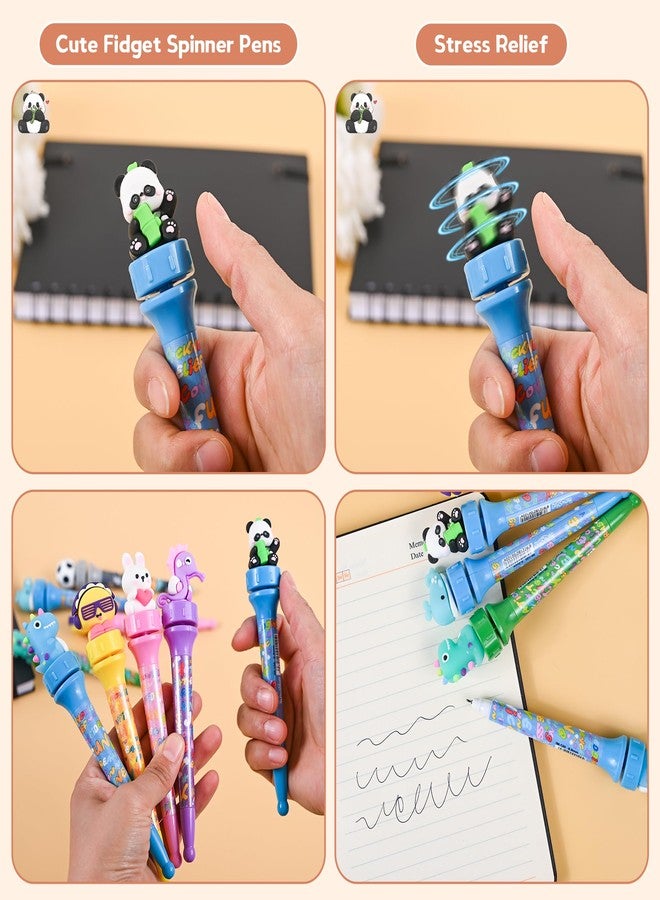 Ulema 24 Pcs Fidget Pens Fun Cute Kawaii Pens，Stress Relief Rotating Pen for School, Office, Home, Birthday Gifts Supplies Classroom Rewards. - Image 4