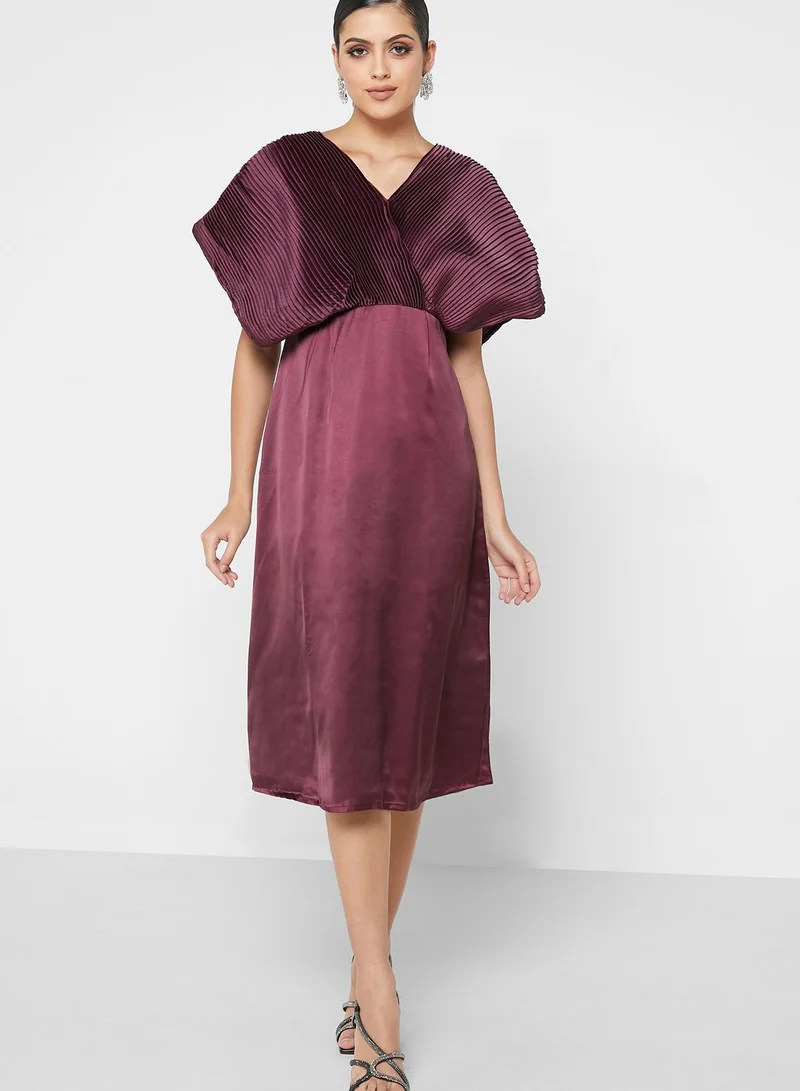 Zoey Surplice Oversized Dress