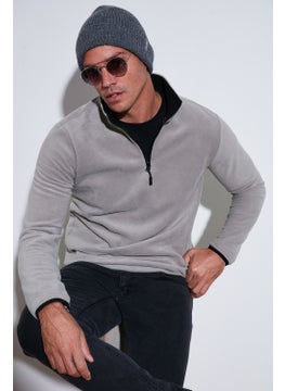 Buratti Slim Fit Half Zipper Stand Collar Polar Fleece Men's Polar 5906003  - Image 1