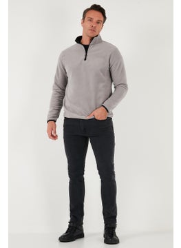 Buratti Slim Fit Half Zipper Stand Collar Polar Fleece Men's Polar 5906003  - Image 2