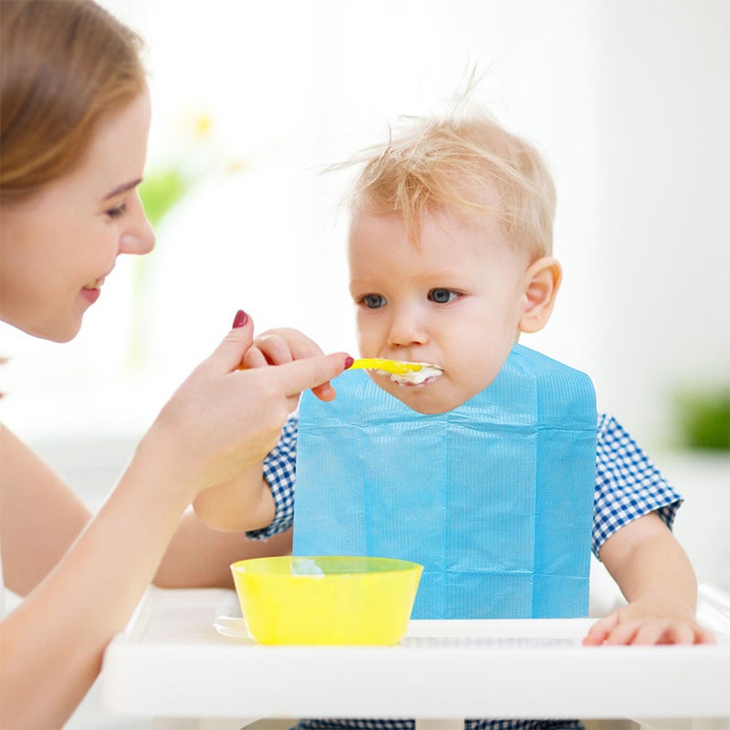 🌱 مريلة طعام ذات استخدام واحد مقاومة للماء لكبار السن ١٢٠ قطعة مقاومة للزيت للاستخدام المنزلي والنشاطات الخارجية - Image 3