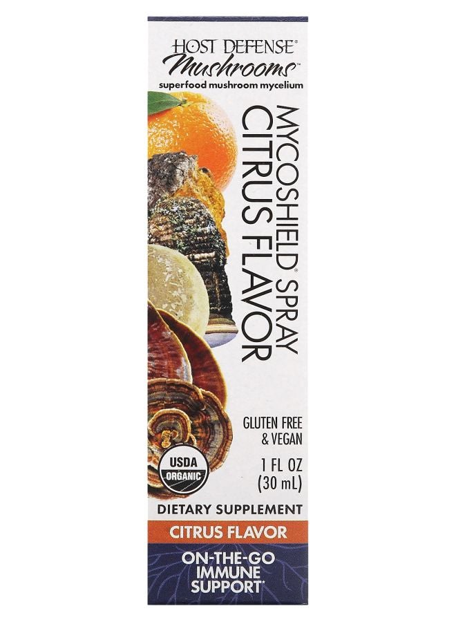Host Defense Mushrooms MycoShield Spray Citrus 1 fl oz (30 ml)
